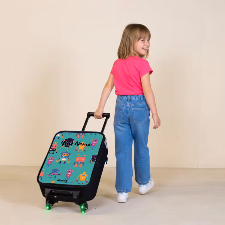 Robo rave Kinderkoffer - Zwart klein -sfeer1