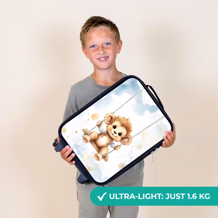 Schommelend aapje van waterverf Kinderkoffer - Zwart klein -sfeer4_UK