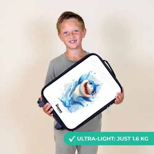 Haai - Tanden - Water Kinderkoffer - Zwart klein -sfeer4_UK