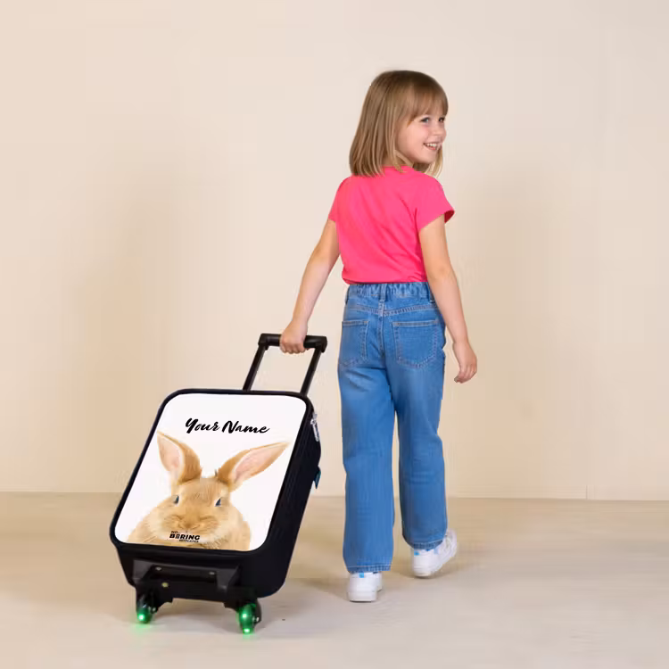 Snuffels met Tevreden Hoofd Kinderkoffer - Zwart klein -sfeer1