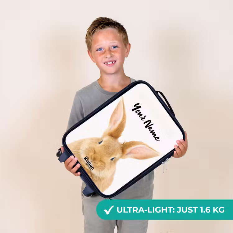 Snuffels met Tevreden Hoofd Kinderkoffer - Zwart klein -sfeer4_UK