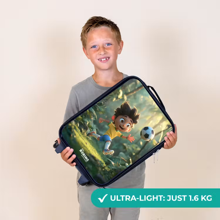Voetbal - Jongen - Bos Kinderkoffer - Zwart klein -sfeer4_UK
