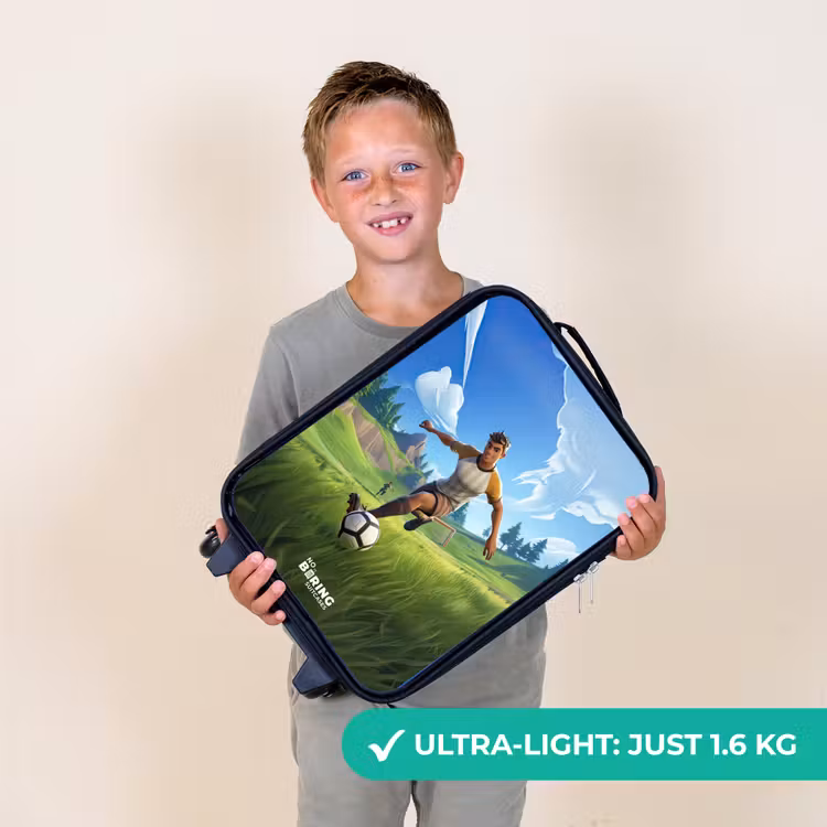 Voetbal - Jongen - Goal - Voetbaltenue Kinderkoffer - Zwart klein -sfeer4_UK