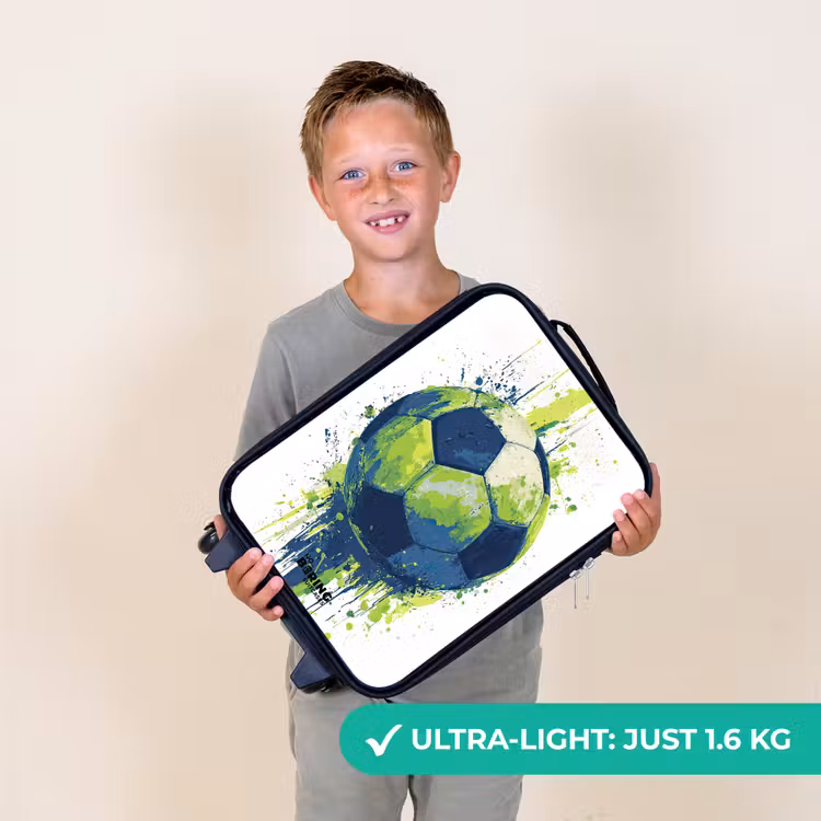 Voetbal - Verf - Groen - Blauw Kinderkoffer - Zwart klein -sfeer4_UK