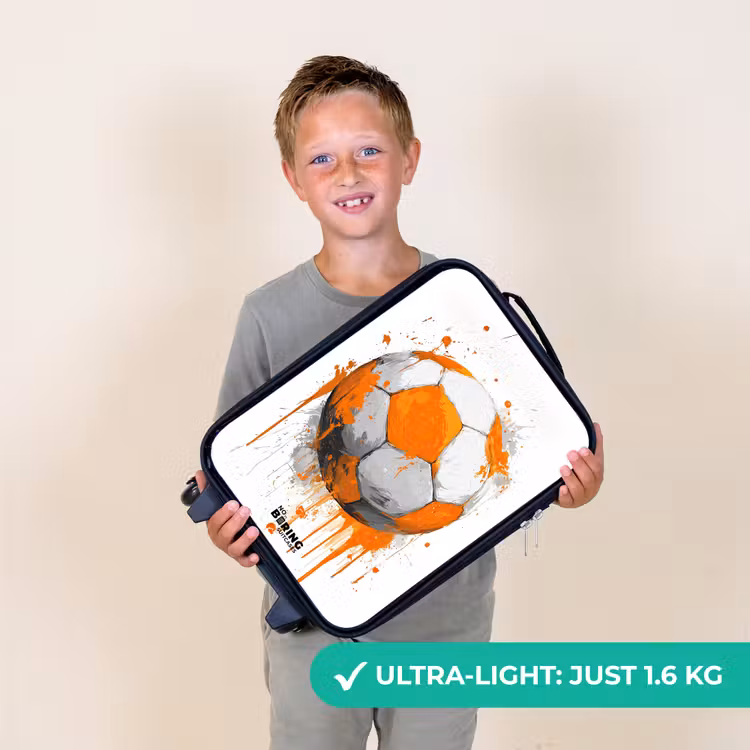 Voetbal - Verf - Oranje Kinderkoffer - Zwart klein -sfeer4_UK
