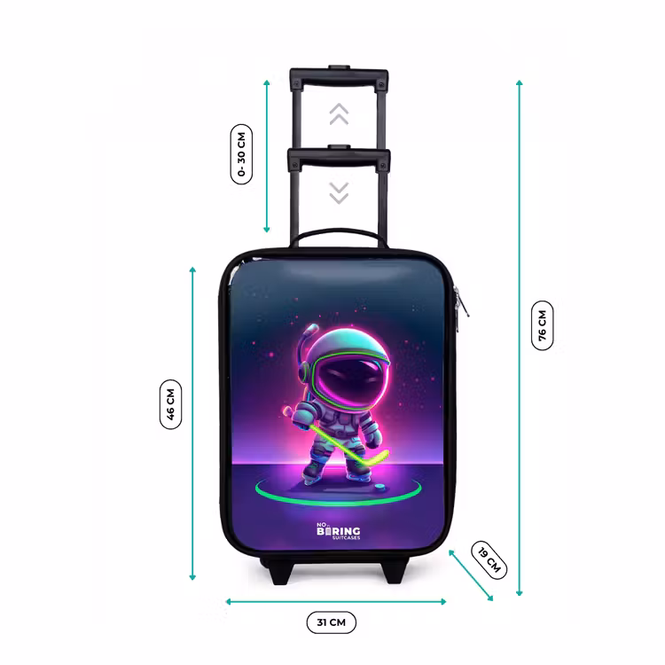 Space hockey Kinderkoffer - Zwart klein -productfoto_formaten