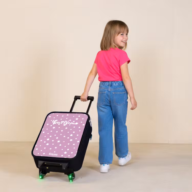 Sterrenstof Kinderkoffer - Zwart klein -sfeer1