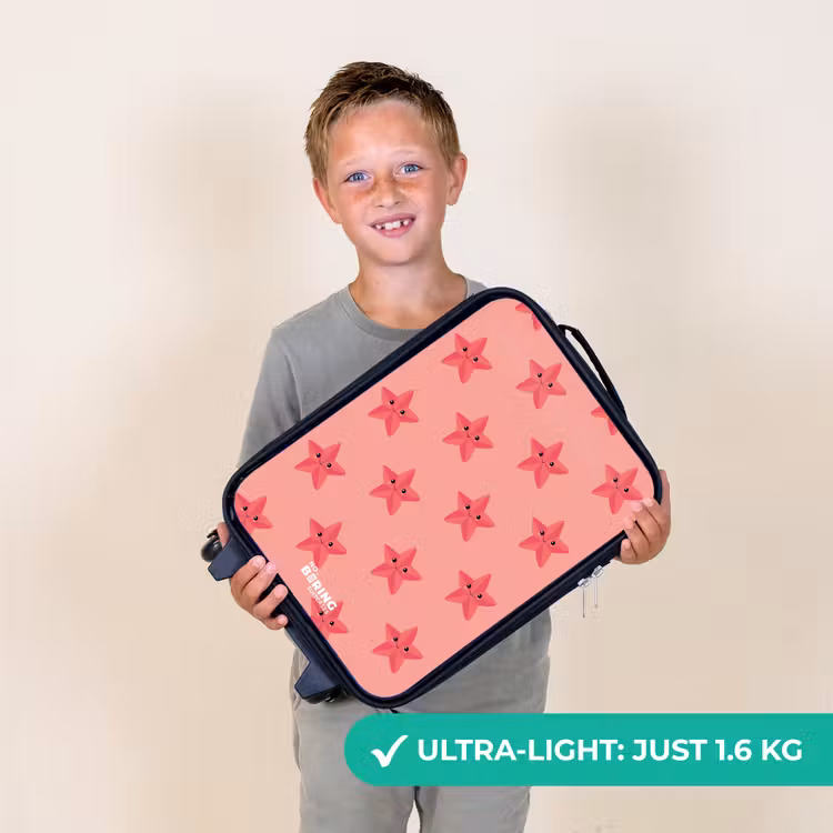 Zeester zandstorm Kinderkoffer - Zwart klein -sfeer4_UK