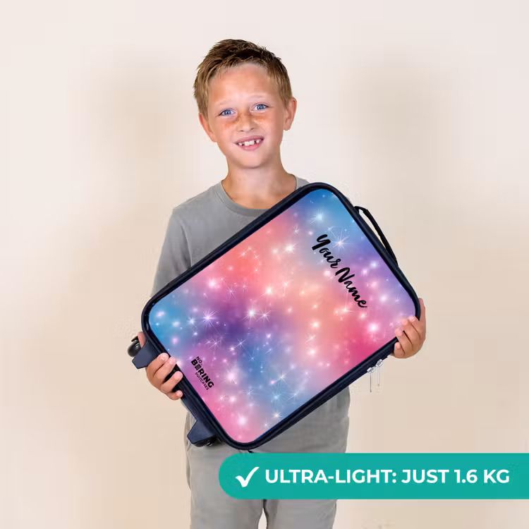 Sterren - Abstract - Kleuren Kinderkoffer - Zwart klein -sfeer4_UK