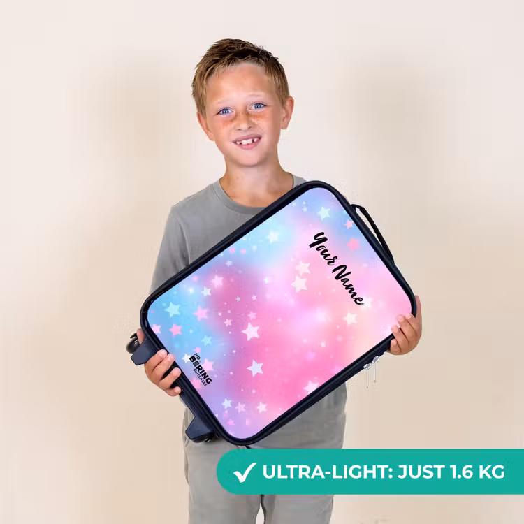 Sterren - Roze - Blauw Kinderkoffer - Zwart klein -sfeer4_UK