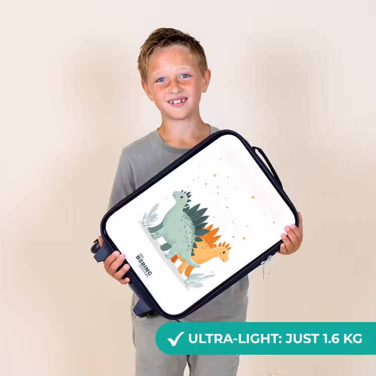 Stegosaurusduo onder sterrenregen Kinderkoffer - Zwart klein -sfeer4_UK
