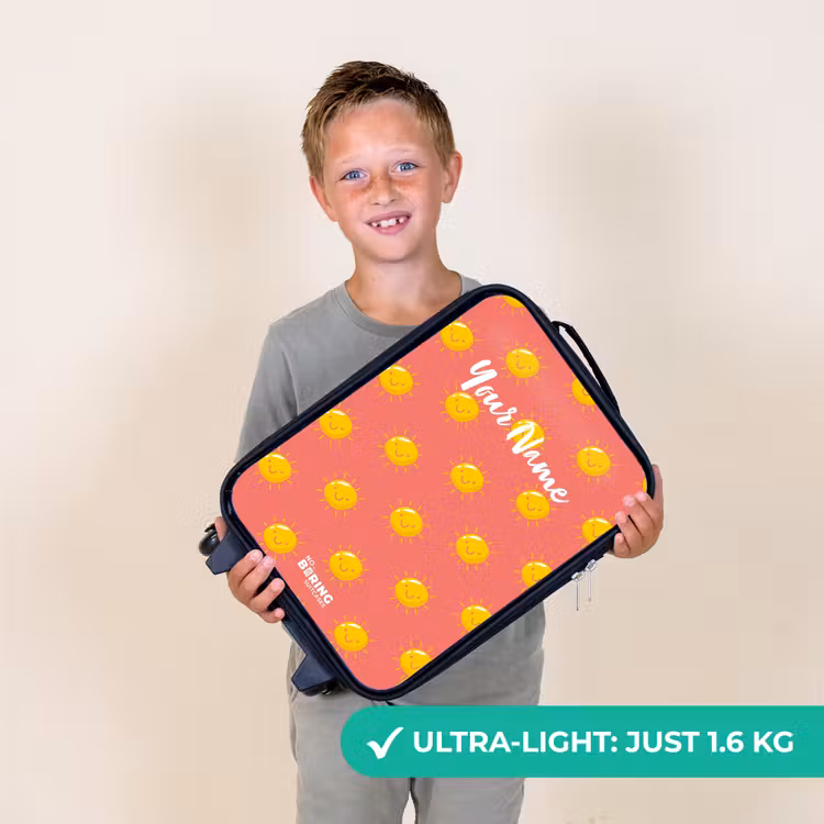 Sunny situation koraal Kinderkoffer - Zwart klein -sfeer4_UK