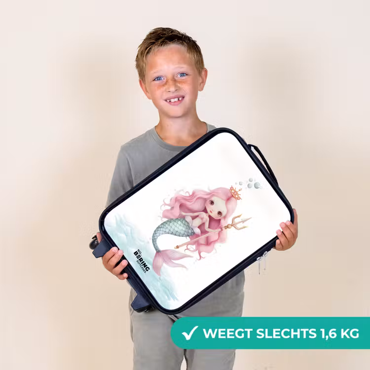 Suzy sirene Kinderkoffer - Zwart klein -sfeer4_NL