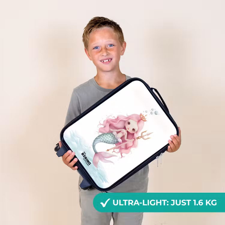 Suzy sirene Kinderkoffer - Zwart klein -sfeer4_UK