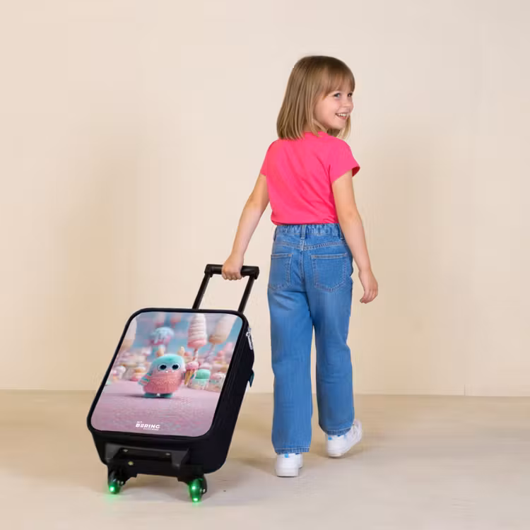 Zoet Monstersnoep Avontuur Kinderkoffer - Zwart klein -sfeer1