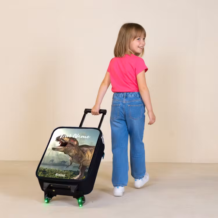 Thijs Tyrannosaurus Kinderkoffer - Zwart klein -sfeer1