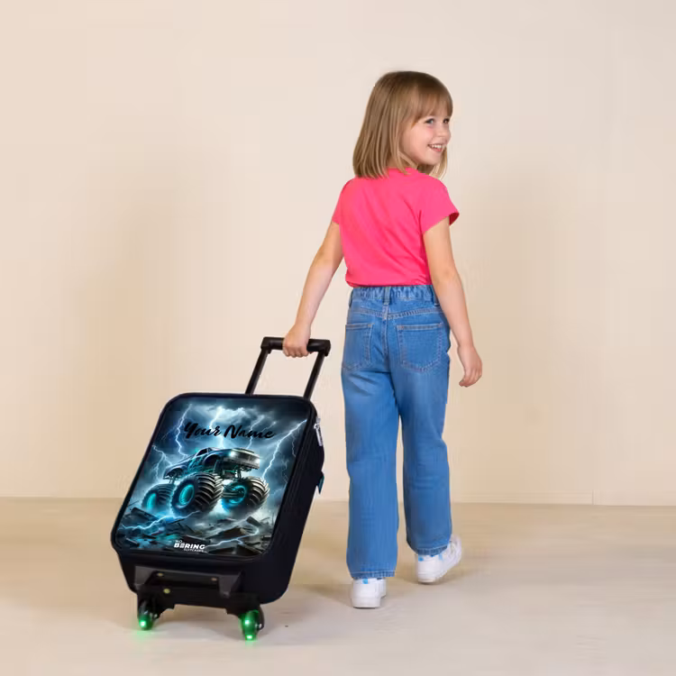 Thunder Wheels Kinderkoffer - Zwart klein -sfeer1