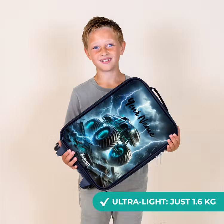 Thunder Wheels Kinderkoffer - Zwart klein -sfeer4_UK