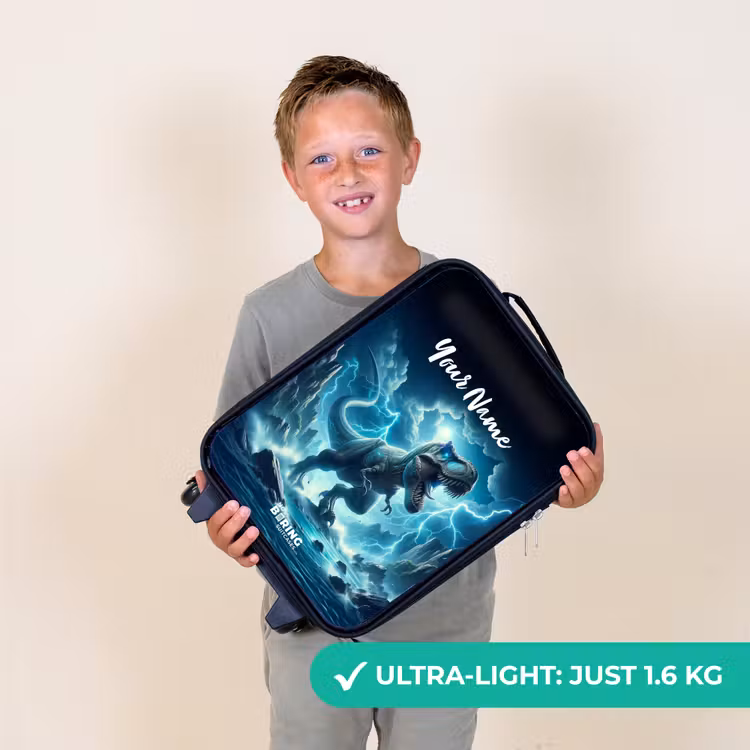 Donderslagdino Kinderkoffer - Zwart klein -sfeer4_UK