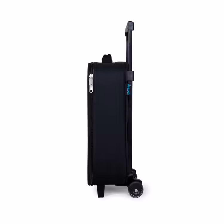 Turquoise tornado Kinderkoffer - Zwart klein -productfoto_zijkant