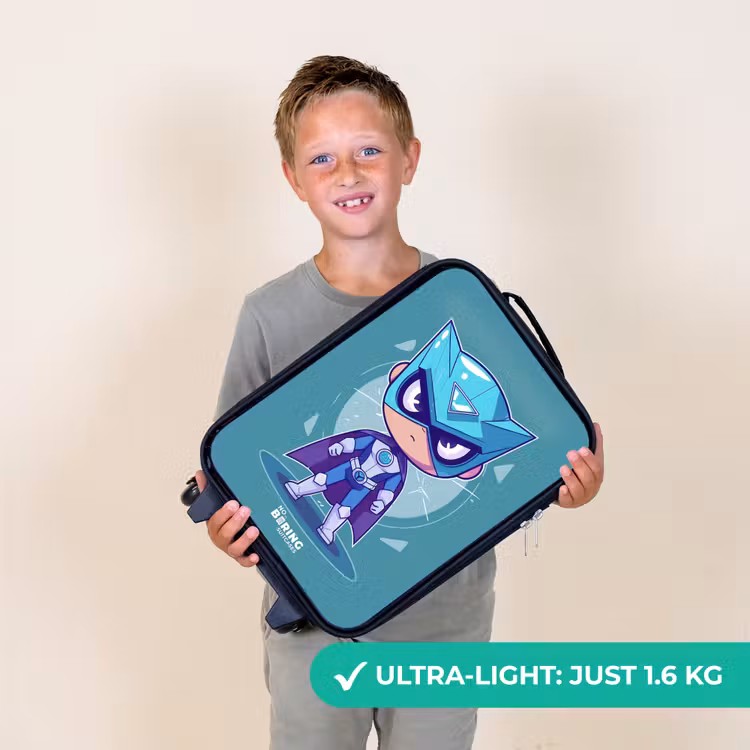 Turquoise tornado Kinderkoffer - Zwart klein -sfeer4_UK