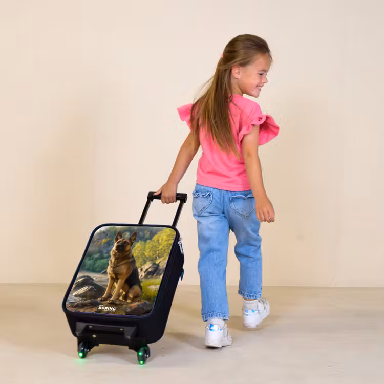 Hessel herder Kinderkoffer - Zwart klein -sfeer1