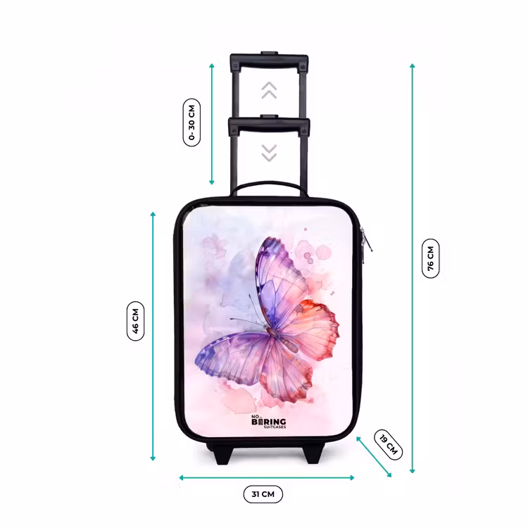 Aquarel aurora Kinderkoffer - Zwart klein -productfoto_formaten