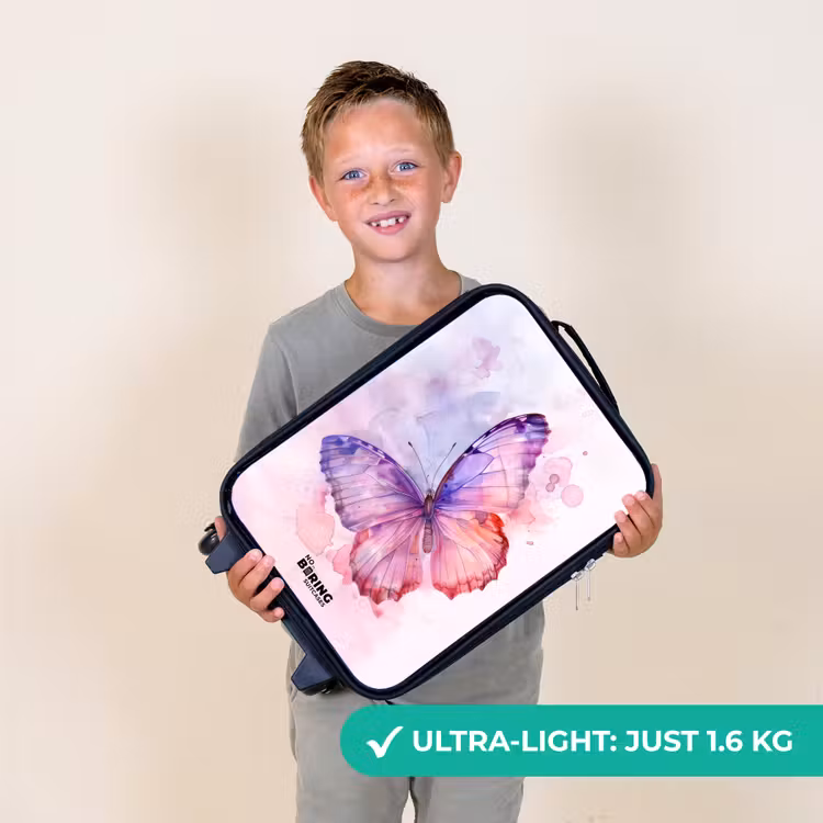 Aquarel aurora Kinderkoffer - Zwart klein -sfeer4_UK