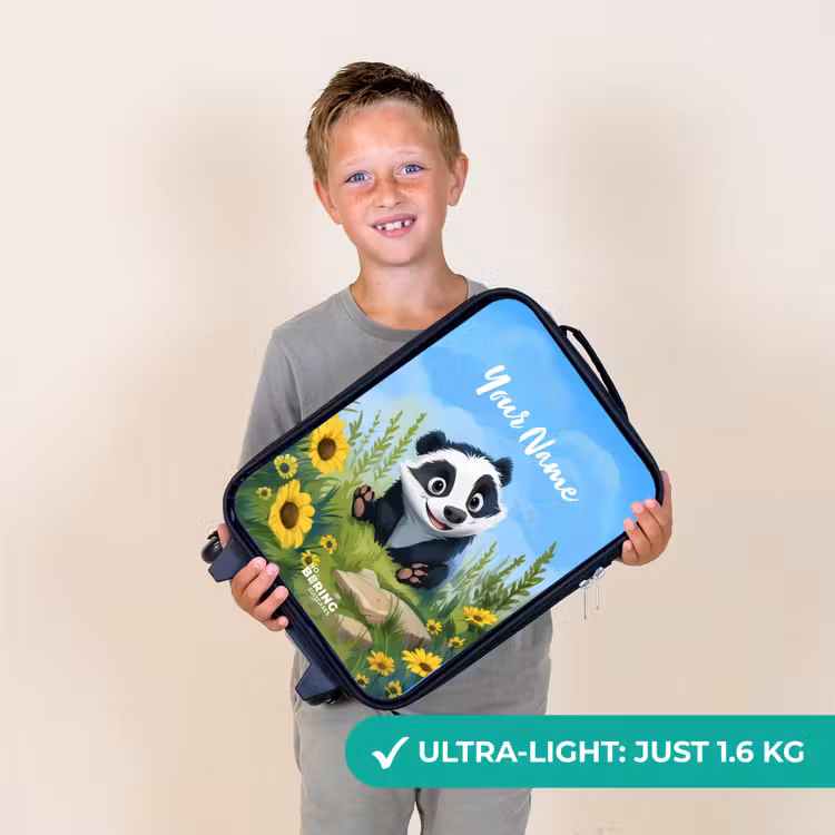Willem wasbeer Kinderkoffer - Zwart klein -sfeer4_UK