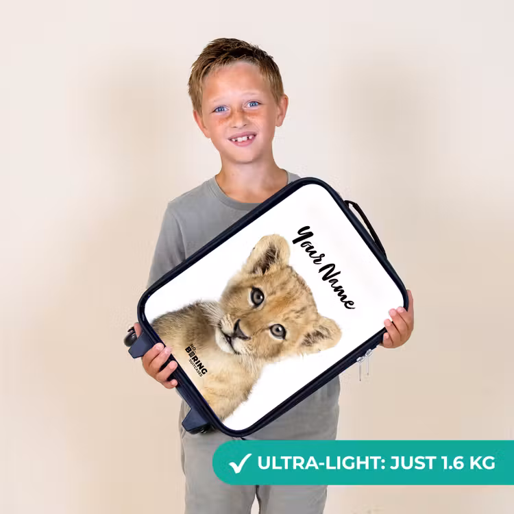 Winnie Welpje Kinderkoffer - Zwart klein -sfeer4_UK