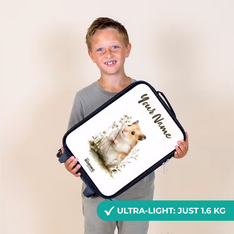 Dier - Natuur - Hamster Kinderkoffer - Zwart klein -sfeer4_UK
