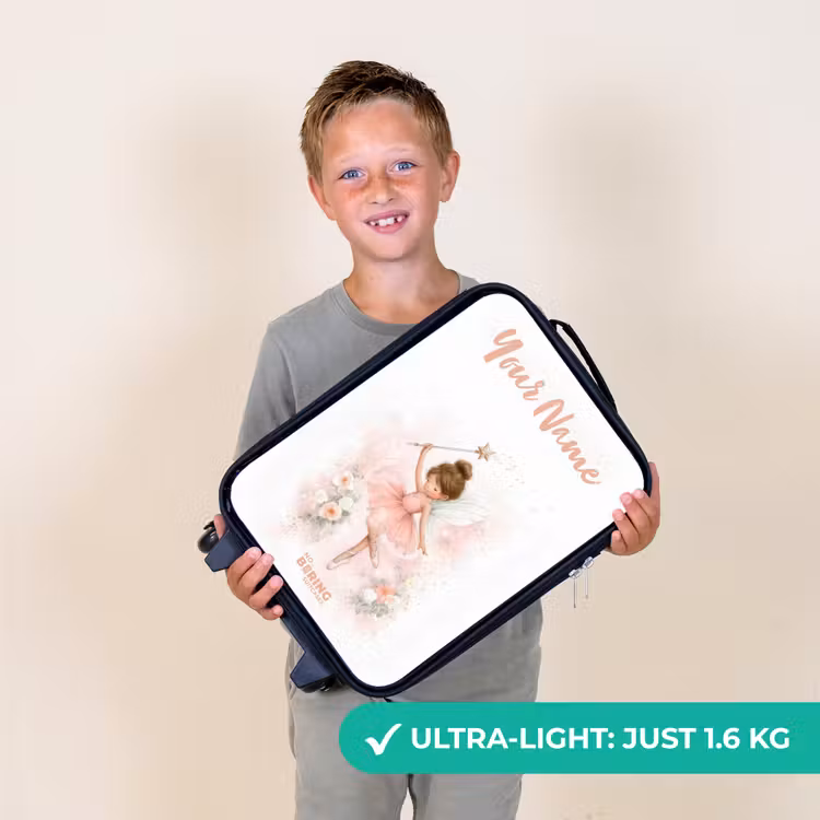 Ballerina fee in roze Kinderkoffer - Zwart klein -sfeer4_UK