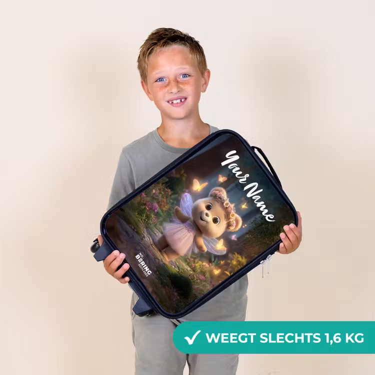Beer - Vlinders - Bos - Fairy Kinderkoffer - Zwart klein -sfeer4_NL