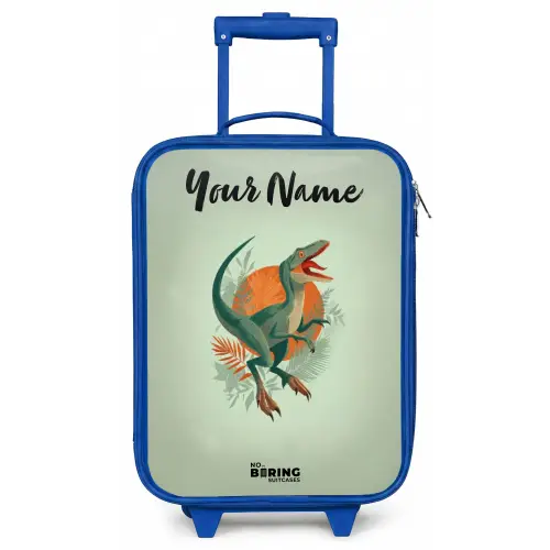 Dier - Dino - Natuur Kinderkoffer - Blauw klein -zz3dotto