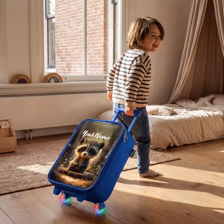 Bobby Bosboom Kinderkoffer - Blauw klein -sfeer1
