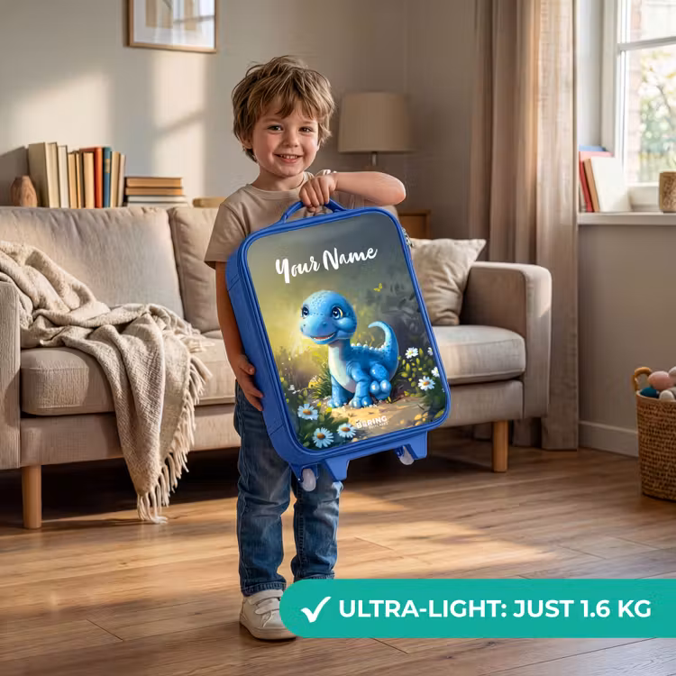 Branco Brontosaurus Kinderkoffer - Blauw klein -sfeer2_EN