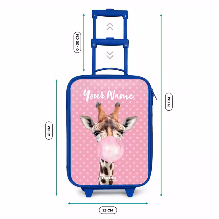 Bubblegum Billy Kinderkoffer - Blauw klein -productfoto_formaten