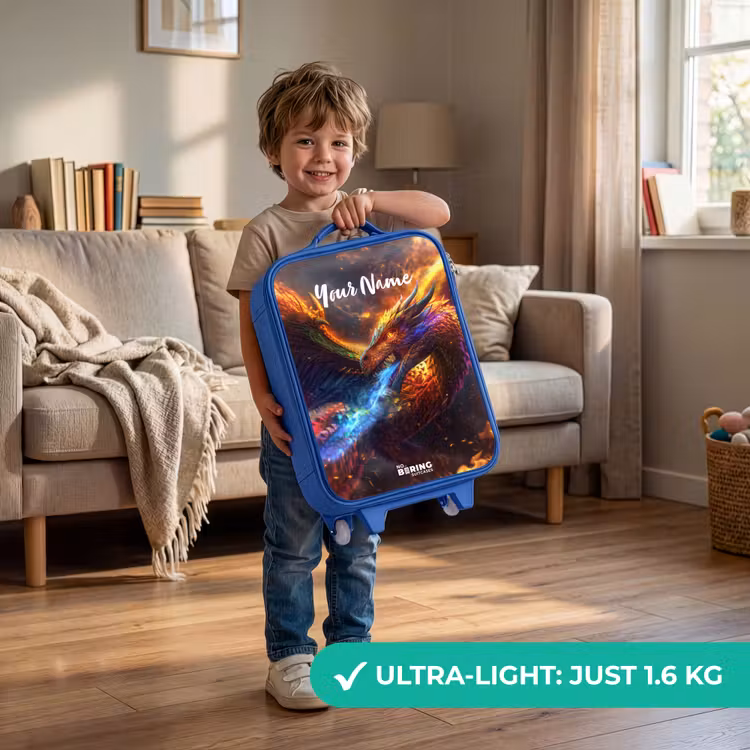 Chroma krijger Kinderkoffer - Blauw klein -sfeer2_EN
