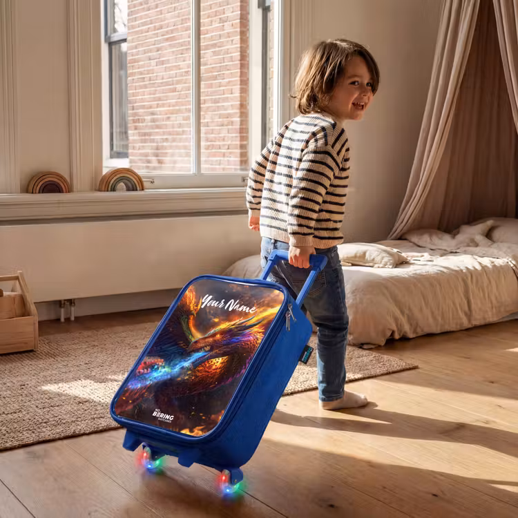 Chroma krijger Kinderkoffer - Blauw klein -sfeer1