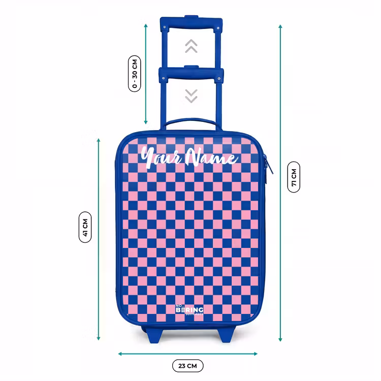 Blokjes - Blauw - Roze Kinderkoffer - Blauw klein -productfoto_formaten
