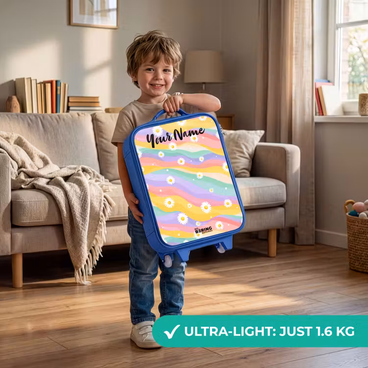 Madeliefjes - Kleurrijk - Pastel Kinderkoffer - Blauw klein -sfeer2_EN