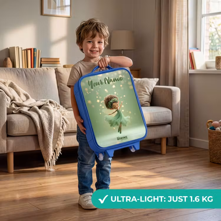 Dansende fee in groen licht Kinderkoffer - Blauw klein -sfeer2_EN