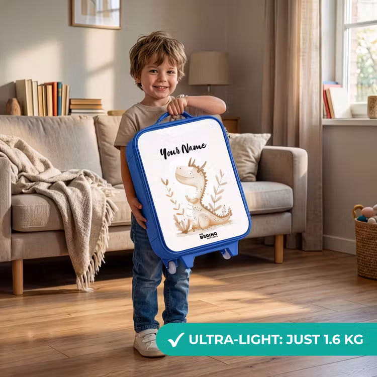 Dobby draakje Kinderkoffer - Blauw klein -sfeer2_EN