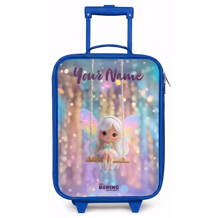 Fee - Elf - Regenboog Kinderkoffer - Blauw klein -zz3dotto