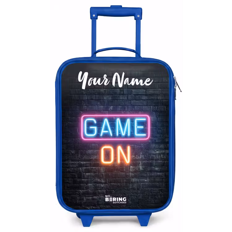 Game - Neon - Muur Kinderkoffer - Blauw klein -zz3dotto