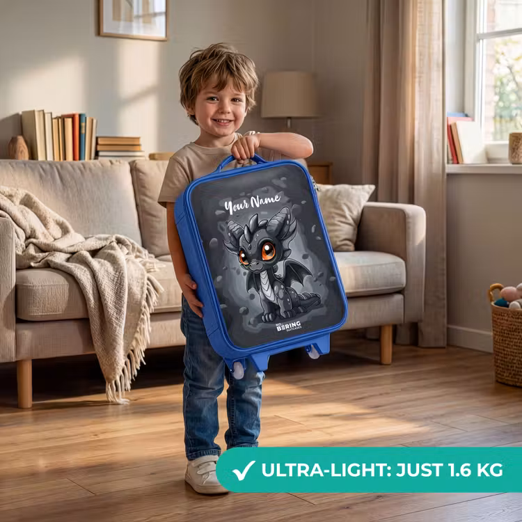 Gino grijsstaart Kinderkoffer - Blauw klein -sfeer2_EN