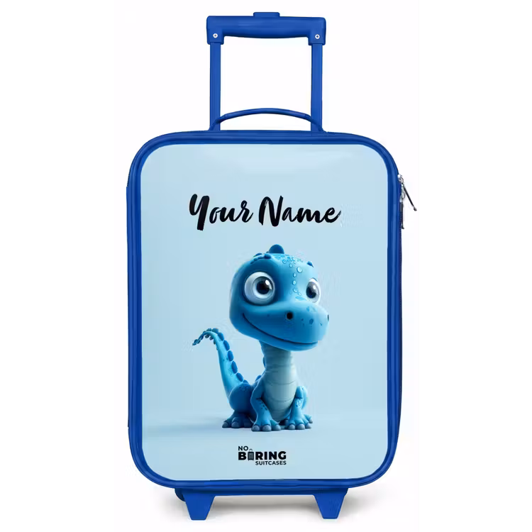 Blije Bronto Kinderkoffer - Blauw klein -zz3dotto