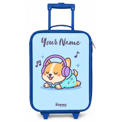 Kawai - Hond - Muziek Kinderkoffer - Blauw klein -zz3dotto