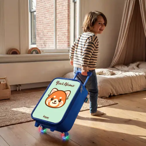 Kawai - Rode panda - Groen Kinderkoffer - Blauw klein -sfeer1
