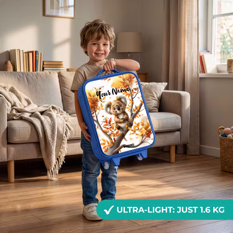 Kenny koala Kinderkoffer - Blauw klein -sfeer2_EN